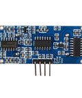 Front view of Dope HC SR04 Ultrasonic Sensor Module Kit With Three Pieces Plus Mounting Brackets And Cable Bundle For Precise Distance Sensing