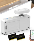 Hidden No Drill Adhesive Magnetic Cabinet Lock With Five Unlock Methods including app and RFID card