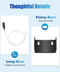 Adjustable Water Powered Fertilizer Injector hose and fixing base for Drip Irrigation