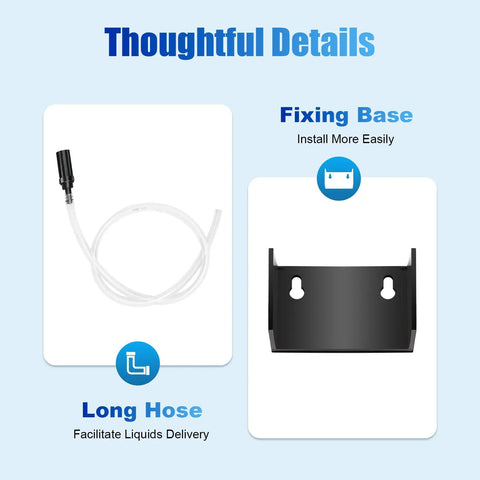 Adjustable Water Powered Fertilizer Injector hose and fixing base for Drip Irrigation