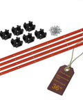 36 Inch Double Cut Aluminum T Track Kit For Woodworking with four red tracks, six black intersection kits, and screws