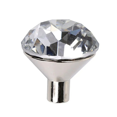 Crystal Glass Diamond Cabinet Knobs With Plates And Screws Sparkly Drawer Pulls For Kitchen Bathroom And Office Decor Easy Install
