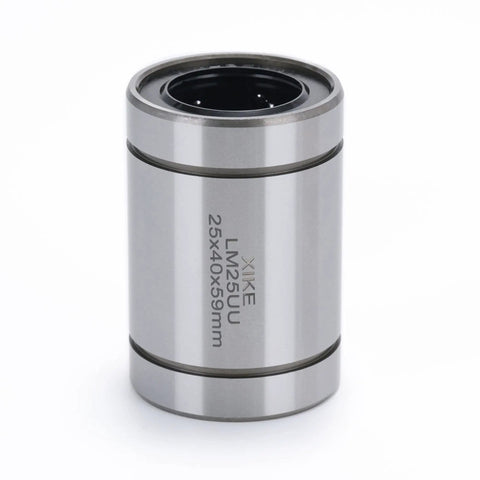 2 Pcs LM25UU Linear Bearing For 25x40x59mm Shafts, metal cylinder for CNC and 3D printer projects