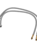 Maqulae Metal Basin Faucet with Hose, Single Hole Sink Tap for Kitchen, includes two durable metal hoses for easy installation.