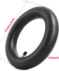 Two Pack 8.5 Inch Heavy Duty Scooter Inner Tubes With TR4A Straight Stem Valve 8 1/2 X 2, Dimensions Displayed, For Xiaomi M365 Pro 2 1S