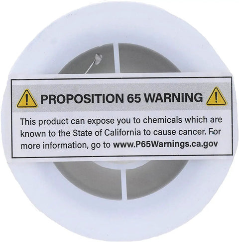 Lead Free Solder Wire With Rosin Core Flux 100g 0.5mm with Proposition 65 warning label on spool
