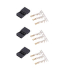 Male JR Plug Kit For Electronic Projects With Gold Plated 3 Pin JR Connectors ABS Shell And Brass Contacts