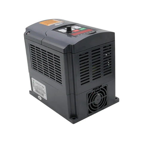 Dope Inverter Variable Frequency Drive VFD For Spindle Tools 110V 220V 400Hz Single Phase 1.5KW 2.2KW 3.3KW Motor Controller With Smooth Speed And Easy Setup And Lasting Durability, black VFD unit with cooling fan