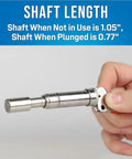 Premium High Carbon Steel Plunger Punch Tool For Size Six Drum Fasteners 0.158 Inch Inner Bore with shaft length details