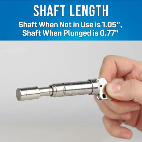 Premium High Carbon Steel Plunger Punch Tool For Size Six Drum Fasteners 0.158 Inch Inner Bore with shaft length details