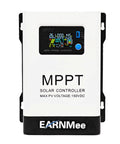 Front view of 60A MPPT Solar Charge Controller With 18-150VDC Input, Adjustable 12V/24V/48V Output, digital display screen
