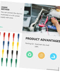Pro Grade Twenty Piece Insulated Test Hooks And Grabbers Colorful Clamps For Digital Multimeter Testing Electrical Diagnostics