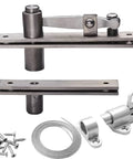 Hidden Bookcase Hinge Kit With Lock And Spring Latch For Secret Doors, 304 stainless steel pivot hinges, cable and screws