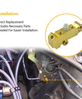 Heavy Duty Brass Brake Proportioning Valve keeps line pressure rock solid for four wheel disc systems in car engine.