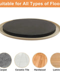 Premium Round Furniture Sliders For Carpet Protection Smooth Glide Floor Savers Heavy Duty Moving Kit seven inch glide suitable for all floor types.