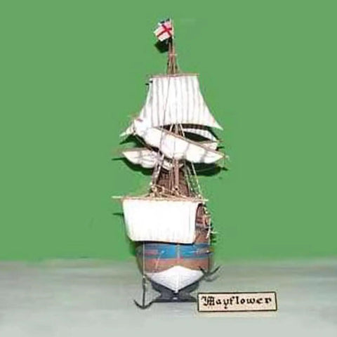 Mayflower Sailboat 1 By 60 Static Plastic Model Kit For Display Classic Ship Replica In Scale 1 By 60 with detailed sails.