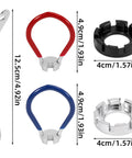 5-Piece Universal Bicycle Spoke Wrench Set With Tire Lever, On The Go Portable Wheel Rim Repair Kit For Cycling, tools shown