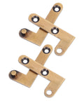 Concealed Bronze Door Pivot Hinges 2 Pack Self Closing With Vertical Shaft For Secret Doors And Window Frames Hidden Door Hinge Set