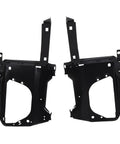 Front Bumper Mounting Retainer Bracket Kit Left Driver Side And Right Passenger Side Stainless Steel Black 2 Piece