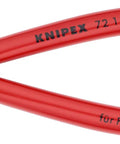 Diagonal Flush Cutter For Plastics With A 45 Degree Angle Blades, Flush Ground Cutting Face, Non Beveled Tip, Red Handle, Precision Tool