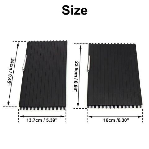 Hella Durable Center Console Cup Holder Slide Cover Featuring Slick Gliding Roller Blind Shutters For BMW X5 And X6 Models Tight Fit Upgrade Tray Kit Includes Two Pieces Part 51166954943 size dimensions diagram with measurements