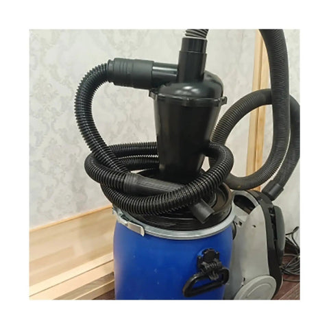 Turbocharged DIY Dust Collector With Double Filtration Cyclone System For Woodworking, 50mm 2 Inch Inlet, Industrial Separator Canister