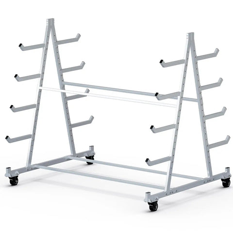 Heavy Duty Lumber Storage Rack On Wheels 5ft By 3.7ft By 4.3ft Rugged Alloy Steel Build That Lasts Easy To Move On Four Heavy Duty 3 Inch Swivel Casters