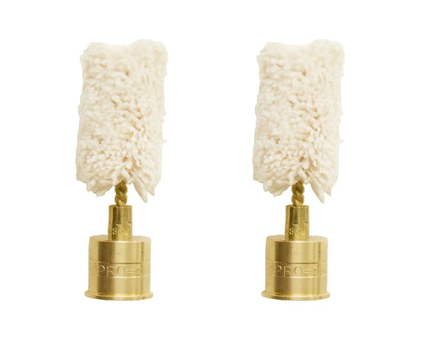 12 Gauge Snap Caps For Over Under And Side By Side Shotguns Brass With Cotton Mops For Chamber Rust Protection Two Per Package Made In USA From USA Components Ideal For Dry Fire Practice And Safe Range Training