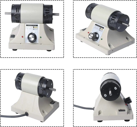 Pro-Level Leather Burnisher Machine For Killer Edges, High-Speed Edge Polisher And Grinder Tool At 8000RPM, showing design and controls.
