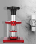 Watch Press Tool Set For Case Back And Crystal Replacement Screw Type Closer Pro Grade Watchmaker Kit on marble surface