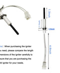 Dimensions of Plug And Play Hot Surface Furnace Ignitor 201657-03S Replacement Drop In Compatible With Goodman Amana.