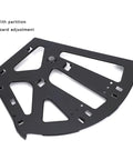 Heavy Duty 3 Layer Shoe Cabinet Bracket Kit with Steel Black Drawer Hinges, featuring board adjustment mechanism.