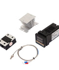 Self Tuning PID Temperature Controller With Stainless Steel Probe And Microprocessor Power Supply For Food Processing Poultry Chemical And Industrial Plants 40A Pro Grade with probe and heatsink