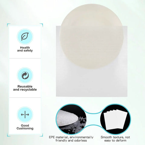 Move Day Must Have Dish Packing Kit showing foam sheet detail and cushioning benefits for safe moving and storage