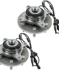 Rock Solid 6 Piece Front Suspension Kit Including Inner And Outer Tie Rod Ends Plus Left Right Wheel Hub Bearings For Ford Expedition And Lincoln Navigator 4WD Models Year 2003 Through 2006, showing inner and outer wheel hub bearings.