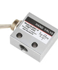 Three Way Two Port Pneumatic Toggle Valve With Hand Knob Control For Air Lines Easy To Install In Any System Mechanical Valve HL2301 in metal finish