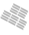 20Pcs Beefy Galvanized Steel Flat Bracket Mending Plate For Heavy Duty DIY Frames Straight Brace For Linear Rail Side Girders
