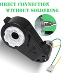 24V Ride On Toy Wheel Motor Upgrade Gearbox Kit For RS555 40000RPM High Speed Drive Engine Replacement Parts detail shown