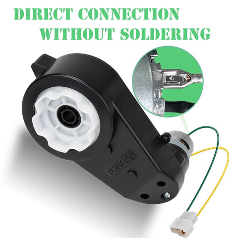 24V Ride On Toy Wheel Motor Upgrade Gearbox Kit For RS555 40000RPM High Speed Drive Engine Replacement Parts detail shown
