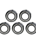 Top Shelf Heavy Duty High Speed Collet Clamping Nut M50 X 1.5 Metric Thread 5 Pack on white background.