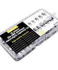 Totally DIY Friendly 165 Piece 25V SMD Aluminum Electrolytic Capacitor Kit With 10 Values From 10uF To 470uF For PCB Builds And Repairs