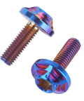 Premium Grade 5 Titanium T30 Torx Bolts For Bicycle And Motorcycle M5 X 15mm Burnt Blue stylish design and heavy duty construction.