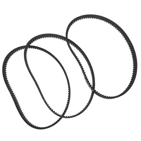 Solid Rubber Timing Belt Pulley Kit Built For Small Engines To Bring Silence To Your Machine While Reducing Vibration Drastically With Simple Swap Setup And Rock Solid Abrasion Resistance Handles Torque Loads Without Hassle Or Repair Bills Later. three rubber belts