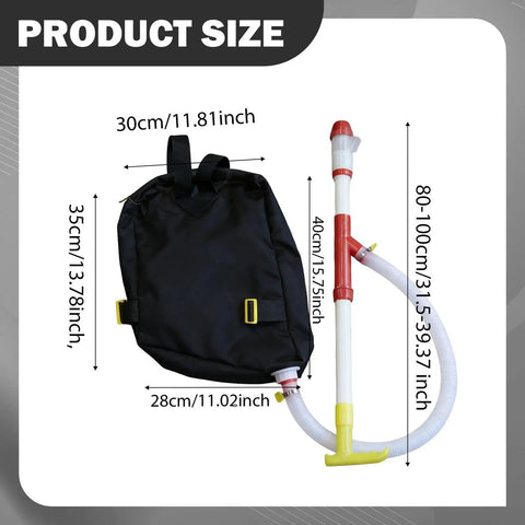Backpack Sprayer And Manure Distributor For Vegetables With PVC Tube Handy Workhorse For Farm Or Garden Easy To Use Size Chart