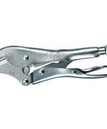 Side view of 7 Inch Pinch Off Locking Plier With Adjustable Screw For Precise Fit And Repetitive Use, durable steel build by Irwin Vise Grip