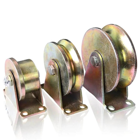 Heavy Duty Stainless Steel Caster Wheel Set Four Pack For Sliding Door Tracks U Type 60mm Bearing Pulleys Rollers