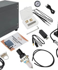 110V Pulse Arc Jewelry Welder Kit For DIY Repairs 100W Spot Weld Machine with accessories and manual