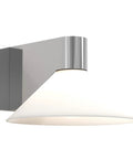 Conic Geometric Bathroom Wall Light In Polished Chrome Damp Rated G9 Vanity Fixture Dimmable Sconce with crisp edges and sleek finish