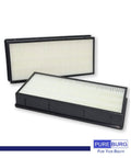 Replacement Filter Set For Whirlpool Air Purifiers With H13 True HEPA And Activated Carbon Pack Of 2 on white background