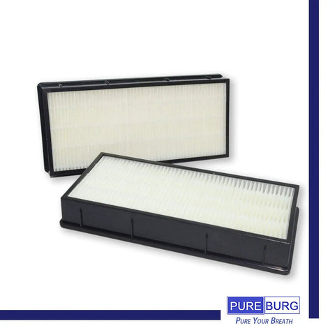 Replacement Filter Set For Whirlpool Air Purifiers With H13 True HEPA And Activated Carbon Pack Of 2 on white background